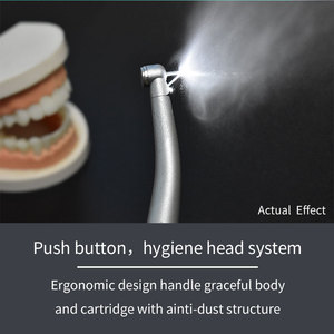 Mini tête dentaire haute vitesse avec lumière Led 2/4 trous bouton poussoir mandrin Turbine pièce à main pour enfants Cure buccale - Product Image 6