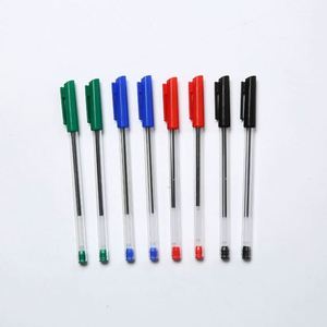 Wholesale Black Blue Red Green Refill Cheap Ball Point <b>Pens</b> Permanent Ink 0.5mm Tip Multi-Function Novelty Custom Logo - Product Image 2