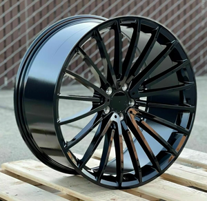 Nouvelles jantes en alliage coulé de luxe noires à rayons multiples 20 21 pouces 5x112 pour voitures particulières Mercedes CLA C-CLASS GLE GLS - Product Image 5