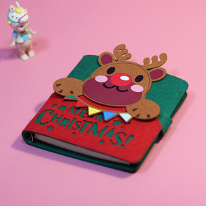 Ensemble cadeau de carnet de Noël 2023, mini carnet de poche, petit carnet mignon, couverture en feutre, journal, carnet pour étudiants, enfants - Product Image 5