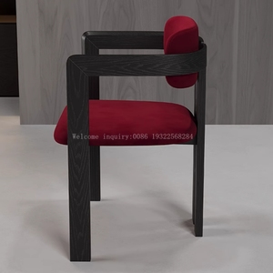 Materiale di buona qualità europea in legno massiccio sala <span class=keywords><strong>da</strong></span> pranzo ristorante prato <span class=keywords><strong>cucina</strong></span> balcone in legno rosso <span class=keywords><strong>sedie</strong></span> <span class=keywords><strong>da</strong></span> pranzo con braccio - Product Image 3