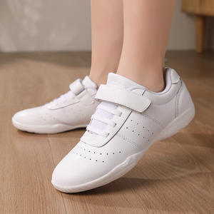 Chaussures d'aérobic compétitives pour enfants de 6 à 12 ans Chaussures d'entraînement de cheerleading de sport blanches Doublure en maille Chaussures d'encouragement - Product Image 6