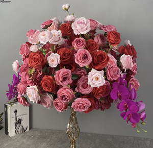 Centre de table indien pour enfants, cuisine, dernières nouveautés, mini-boule de fleurs artificielles lavande et <span class=keywords><strong>lilas</strong></span> pour décoration intérieure et mariage - Product Image 5