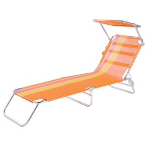 Hot Sale Wholesale Three-Fold Aluminum <strong>Tube</strong> +Teslin Material Bed with Sunshade Boards for Outdoor Camping Beach Use - Product Image 4