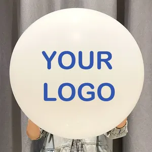 Рекламный надувной воздушный гелиевый синий баллон с индивидуальным принтом, персонализированный латексный шар с логотипом