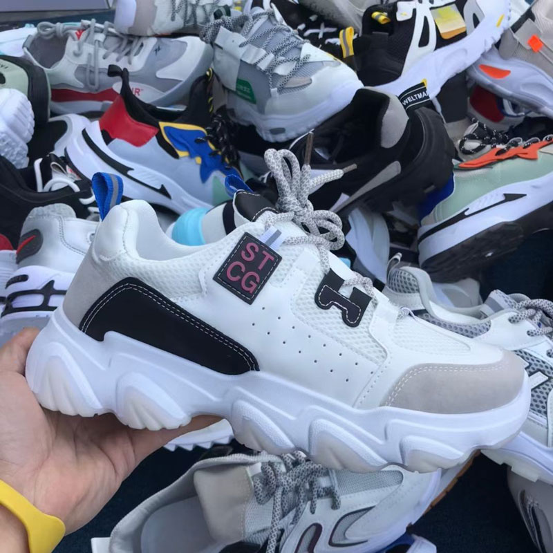 Оптовая продажа, дешевая Смешанная обувь, в наличии, оригинальная Женская Б/у обувь, в наличии обуви