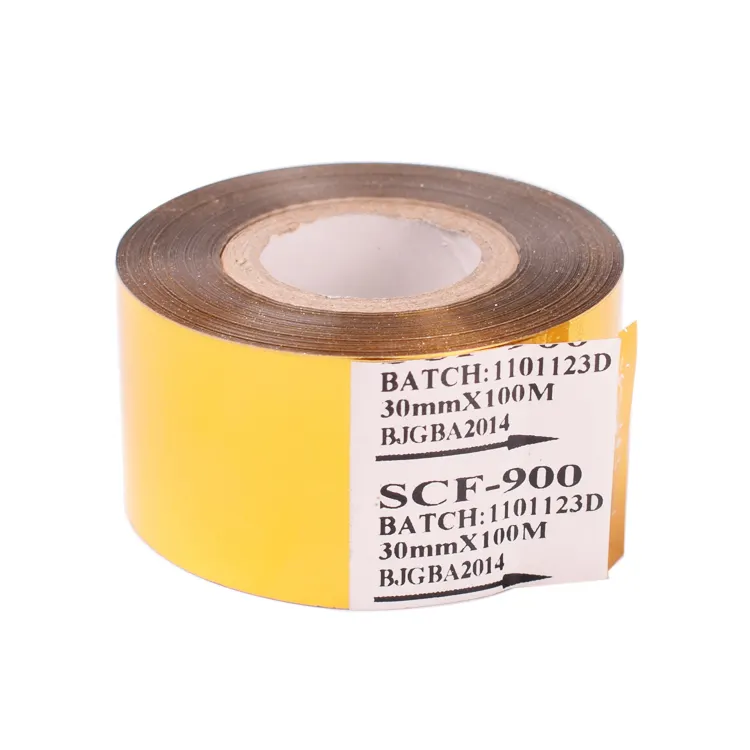 SCF-900 30mm * 100m codage imprimante Machine bandes or chaud timbre couleur rubans