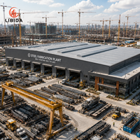 Almacén Prefabricado de Acero Resistente al Viento, Nieve y Terremotos, Taller de Estructura de Acero Industrial con Estructura Completa