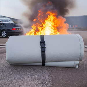 Coperta Antincendio per Auto in Fibra di Vetro 6X8m 6X9m Certificata <span class=keywords><strong>CE</strong></span> Spedizione Rapida Bestseller Coperta Antincendio per Auto - Product Image 5