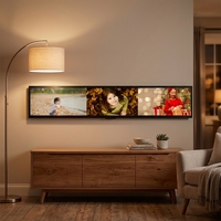 Écran LCD étiré double face Android de 47,6 pouces pour intérieur, affichage numérique ultra-large pour bord de rayonnage, supermarché, commerce de détail
