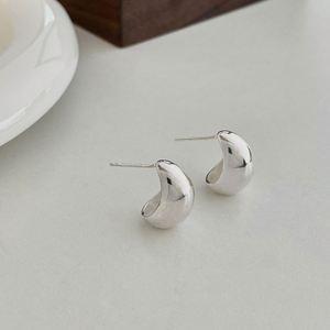 Dylam New Designer S925 Silver Rhodium 18K Gold Plated <b>Fine</b> Fashion Jewelry Women Geometric Chunky Glossy <b>Stud</b> <b>Earrings</b> - Product Image 6