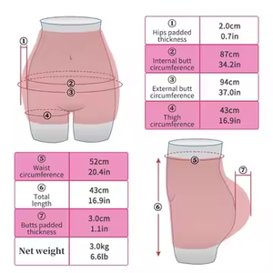 Pantalon taille haute pour femme en silicone avec rembourrage pour lifter les fesses, 2,0 cm, effet naturel, shapewear pour un fessier rebondi, super doux pour femme - Product Image 5