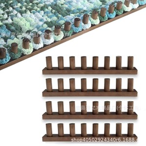 Cadre à tricoter en bois fait main, support réglable pour écharpes et pulls, outil pour couvertures, accessoire de couture DIY - Product Image 5