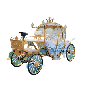 Popular Carroza de Calabaza Hueca para Bodas, Fabricante de Carruajes Reales / Carroza de Caballos de Cuatro Ruedas para Bodas, Carroza de Caballos de Calabaza - Product Image 1