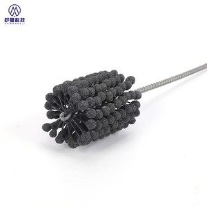 Brosse de <span class=keywords><strong>rodage</strong></span> industrielle flexible en carbure de silicium pour le polissage interne des tuyaux et le débavurage des trous (Brosse de <span class=keywords><strong>rodage</strong></span> sphérique) - Product Image 2