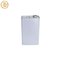 Boîte carrée en fer blanc avec couvercle à vis pour peinture, diluant, huile moteur, stockage de liquides industriels, logo personnalisé, OEM, vente en gros