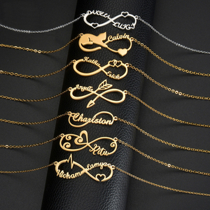 <span class=keywords><strong>Collana</strong></span> <span class=keywords><strong>con</strong></span> nome personalizzato <span class=keywords><strong>in</strong></span> acciaio inossidabile placcato <span class=keywords><strong>oro</strong></span> <span class=keywords><strong>con</strong></span> ciondolo a cuore, all'ingrosso - Product Image 4