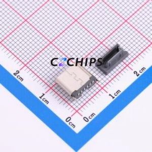 HX TYPE-C 6P LT H7.8 USB Connector SMD Connector ( Connector Type: Type-C )( Gender: Female )( Mounting Type: Vertical Mount ) - Product Image 2