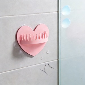 Attrape-cheveux en silicone mural pour douche avec ventouses, filtre à cheveux pour drain de salle de bain - Product Image 1