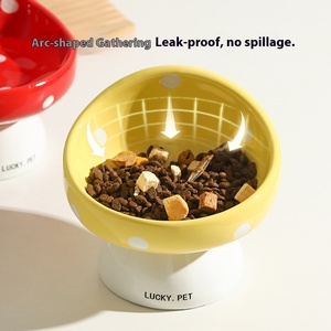 Hund Keramik Slant Mund Halswirbel säule Schutz Trink futter Becken Reiss chale Fest Wasserdicht IPX5 Haustier bedarf Großhandel - Product Image 4