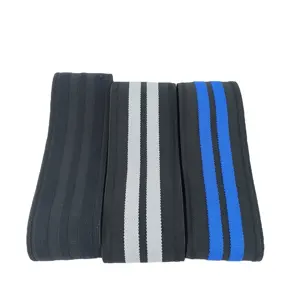 Customised jacquard striped elasticated waistbands bags clothing shoes and hats elastic hair bands