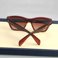 Nouvelles lunettes de soleil d'été de haute qualité à monture large en acétate, tendance personnalité, unisexe