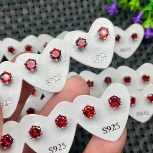 Серьги из натурального хрусталя с шестигранным 925 - Product Image 5