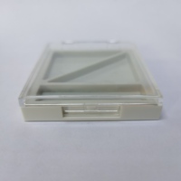 Funda de paleta de maquillaje transparente recién lanzada, funda de plástico para sombra de ojos compacta con cierre