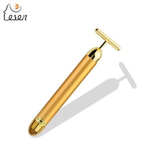 Masseur facial en or 24 carats, 6000 tr/min, micro-vibrations soniques, masseur manuel pour le visage et le corps, nouvel équipement de beauté pour usage domestique - Product Image 2
