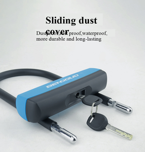 Loại Mới Cường Độ Cao Hợp Kim Thép Xe Đạp Khóa Dày Đôi Mở Silicone Chống Trộm Cho Xe Đạp Leo Núi Cưỡi Thiết Bị - Product Image 2