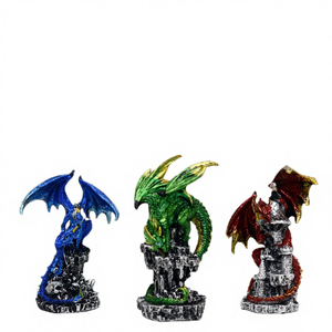 Escultura de Dragón Mítico Creativa Personalizada para Festivales, Adornos Pintados a Mano, Estatua de Resina Hecha a Mano, Castillo para Decoración del Hogar, Regalos - Product Image 4