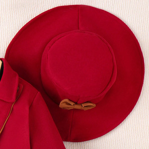 Abbigliamento per Bambine Autunno Inverno Natale Set 3 Pezzi Giacche Rosse+Gonna+Cappello Vestiti per Bambine di 10 Anni - Product Image 5