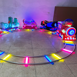 Train électrique compact et élégant pour enfants, idéal pour les parcs d'attractions, avec rails – Mini train jouet pour enfants - Product Image 2