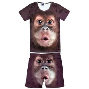 Camiseta de <span class=keywords><strong>Verano</strong></span> para <span class=keywords><strong>Hombre</strong></span>, Talla Grande, con Estampados <span class=keywords><strong>Divertidos</strong></span>, Pijama Informal con Diseño Abstracto e Impresión Digital - Product Image 3