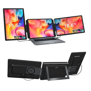Moniteur portable triple 15,6 pouces avec écran double 1920*1080 IPS FHD LCD, extension d'écran pour ordinateur portable, vente en gros 2026, Type C - Product Image 1