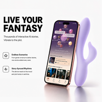 Vibromasseur AI pour femme, style insertion, avec succion clitoridienne et resserrement vaginal, 10 vitesses, étanche IPX7