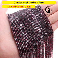 Perles en Pierre Cube Facettée Zhe Ying 2.5mm, Gemmes Carrées en Pierre Naturelle Facettées pour la Fabrication de Bijoux