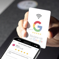 Fabrik-Bestseller: Smarte PVC NFC Tap-Karten 213 RFID Google Review NFC-Karte Petsign