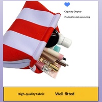 Pochettes en tissu tricoté au crochet avec logo personnalisé pour femmes, sacs à main, pochettes bouffantes, sacs nuage froncés, sacs de maquillage décontractés