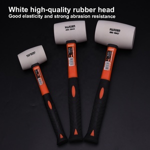 Martillo de Goma Blanco HARDEN de 225g, 450g, 680g con Mango de Fibra de Vidrio para Construcción - Product Image 2