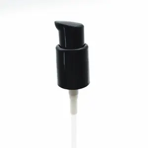 Bomba cosmética 18/410, dispensador de creme de tratamento preto/branco de 18mm para loção