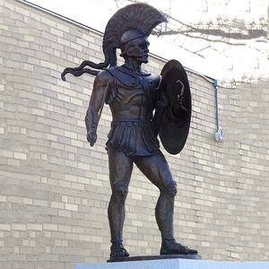 Jardín al aire libre antiguo tamaño real fundición bronce griego Guerrero estatua romana Leonidas escultura espartana - Product Image 6