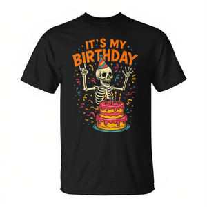 Camiseta de Esqueleto de Halloween para Hombre, Disfraz de Fiesta de Cumpleaños, Regalo Divertido - Product Image 2