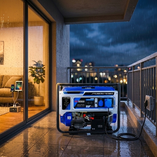 HKN8000 6.5kW Portable Petrol Generator 6000W 6500W Single Phase 230V Electric Start Air Cooled Gasoline Generator for Home