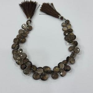 Perfectly Cut Natural Smoky Quartz Gemstones Loose Necklace Fancy Briolette Faceted <b>Beads</b> <b>for</b> Men/<b>Women</b> or Jewellery - Product Image 2