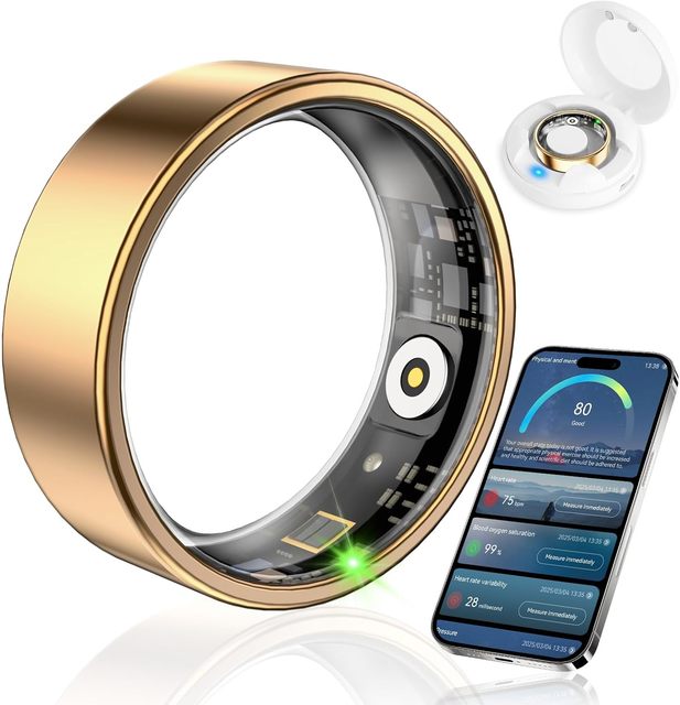 Hot Sale Smart Ring Stainless Steel IP68 Waterproof Sports Sleep Monitoring Blood Oxygen Heart Rate Tracker Gesture App Control