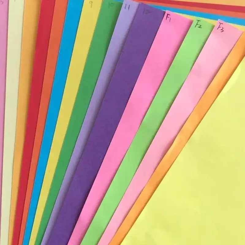 Gekleurde Kartonnen Vellen Ambachtelijke A4 80gsm Kleur Notebook Papier Leveranciers Kleur Papieren Borden
