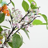 Bloesem Sprankelende Kunstmatige Plastic Fruitdecoratie Bes Korte Tak Bos 50cm Milieuvriendelijk voor Fotografie Props Keuken