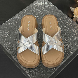 Women's Summer New Arrival Height Enhancing Thick Soled Flat Thong <b>Sandals</b> 2026 Versatile Casual <b>Sandals</b> for Women - Product Image 4