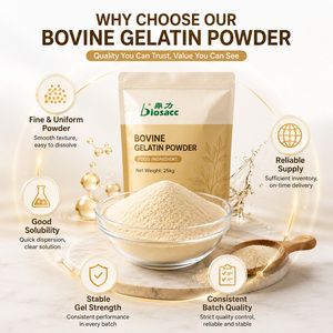 Poudre de <span class=keywords><strong>Gélatine</strong></span> <span class=keywords><strong>Bovine</strong></span> Comestible 200-280 Bloom Certifiée Halal Qualité Alimentaire pour Bonbons Gélifiés Guimauves Desserts 25kg en Vrac - Product Image 3